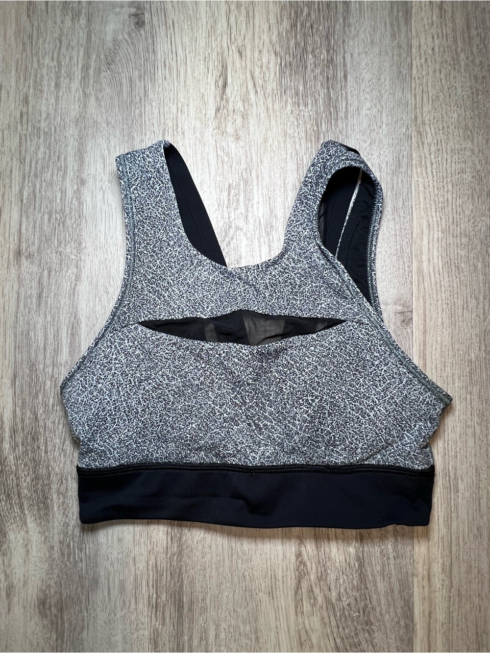 Lululemon Women’s Gray & Black High Support Sports Bra